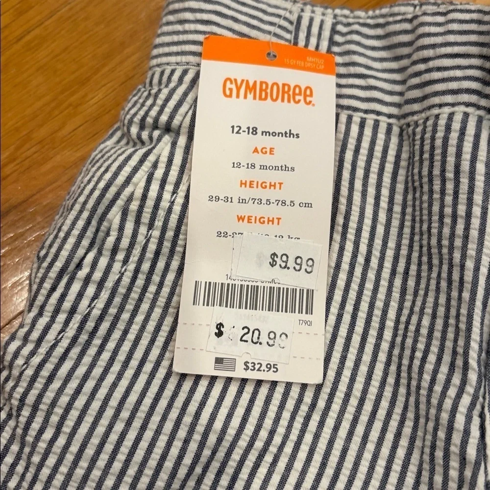 Gymboree Navy and White Striped Kids Pants